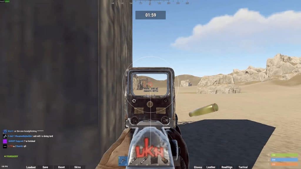 Rust Hacks & Cheats | Undetected Aimbot & ESP (2026) Rust Wallhack overlay highlighting base cupboards and traps