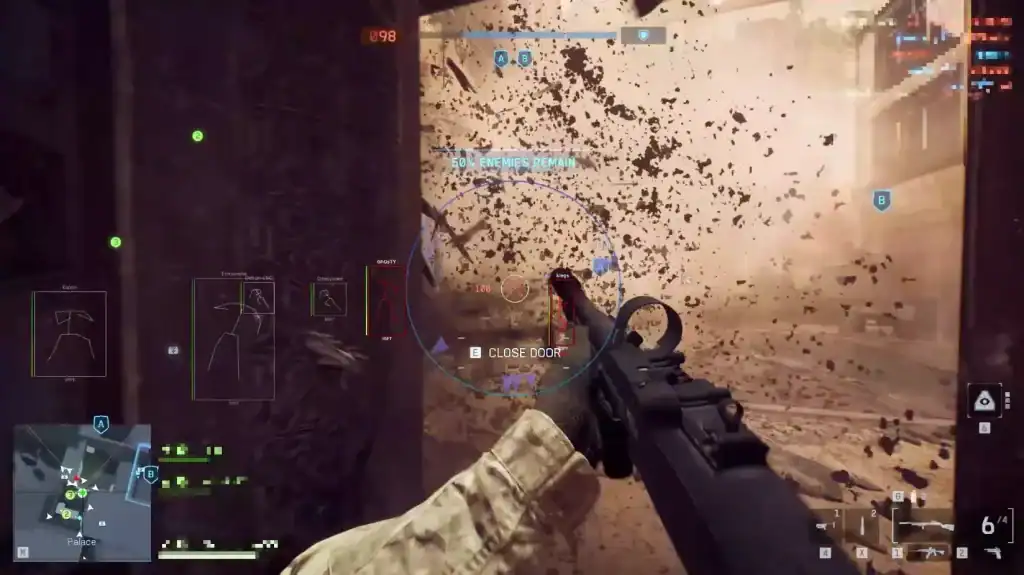 Battlefield 6 Hacks & Aimbot | Undetected Cheats for REDSEC Battlefield 6 ESP showing skeletons through walls