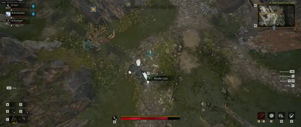 Mistfall Hunter Cheats: Undetected Aimbot, Player & Loot ESP Mistfall Hunter gameplay in a wooded area with the cheat running