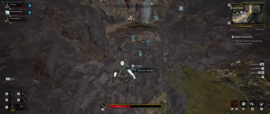 Mistfall Hunter Cheats: Undetected Aimbot, Player & Loot ESP Mistfall Hunter cheat menu in-game with ESP marking hunters and loot