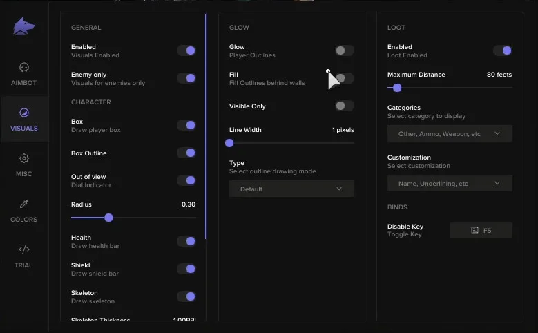 MW4 Cheats: Undetected Aimbot, ESP, Radar & Spoofer MW4 visuals and ESP menu